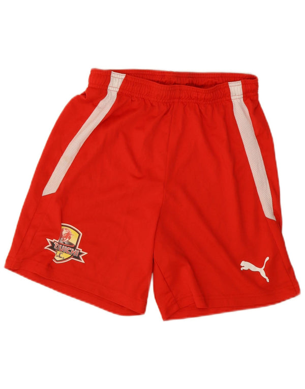 Puma Boys Sports Shorts 15-16 år Rød Colourblock