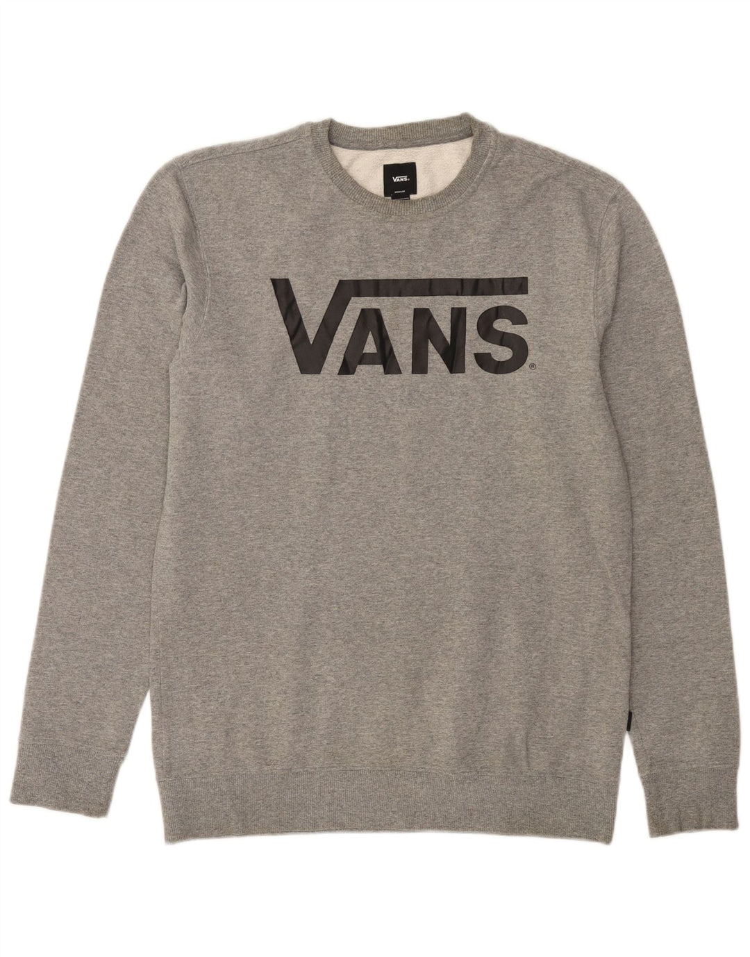 VANS Grafisk sweatshirt til mænd mellem grå bomuld
