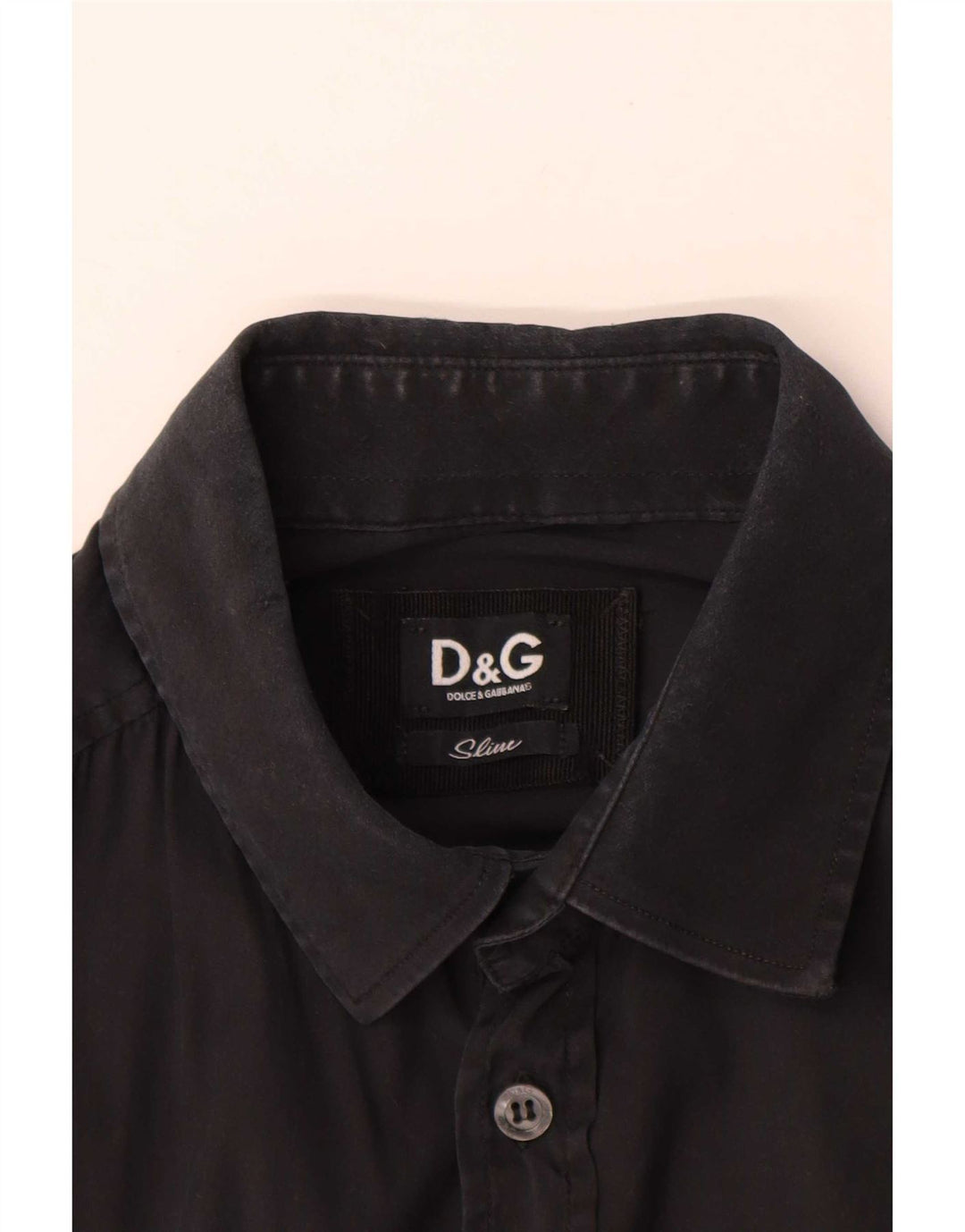 Dolce & Gabbana Herre Slim Fit skjorte Medium Sort