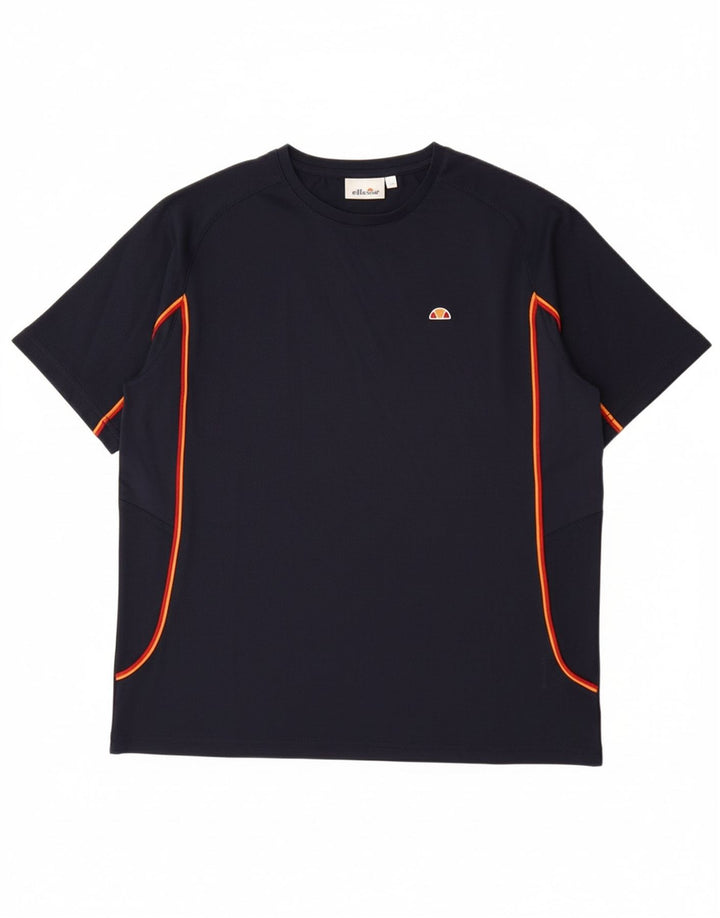 ELLESSE drenge T-shirt top 13-14 år marineblå polyester
