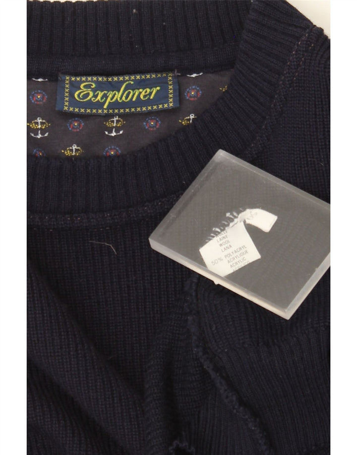Explorer Herre Crew Neck sweater IT 50 Medium Navyblå Uld