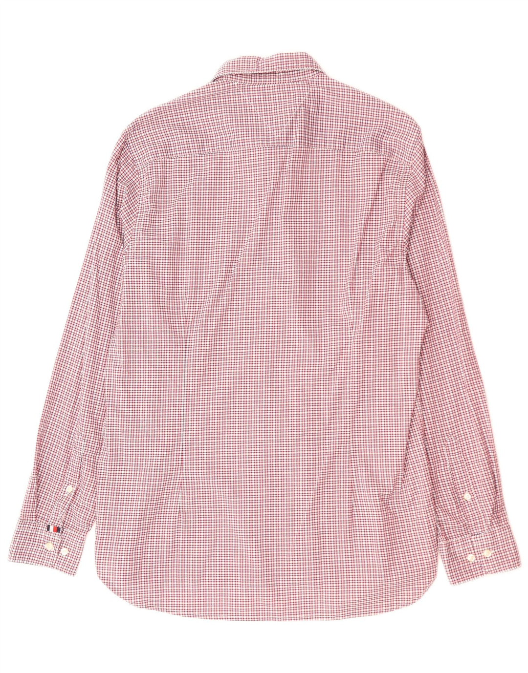 TOMMY HILFIGER Slim Fit Skjorte til mænd Stor Pink Gingham Bomuld