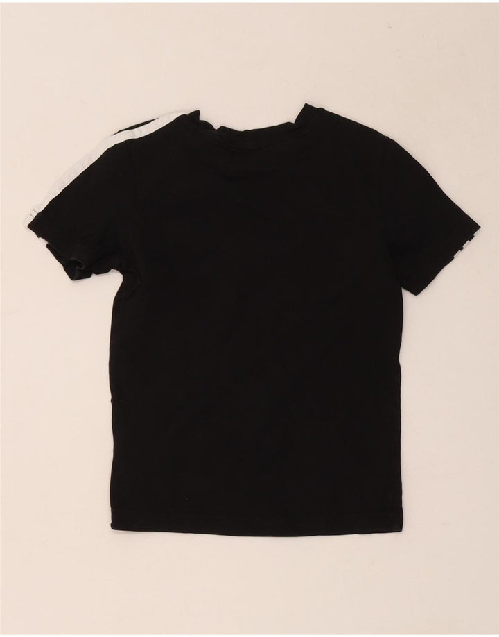 Adidas Boys T-Shirt Top 7-8 år Sort Bomuld