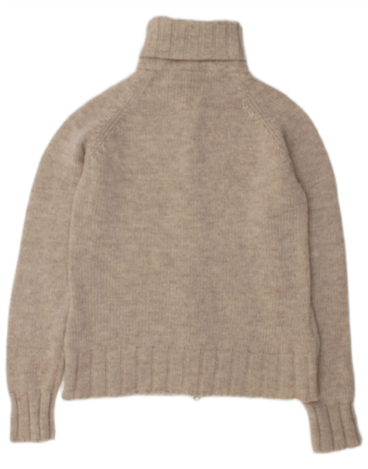 Laura Ashley Dame Cardigan Sweater UK 14 Medium Beige Uld