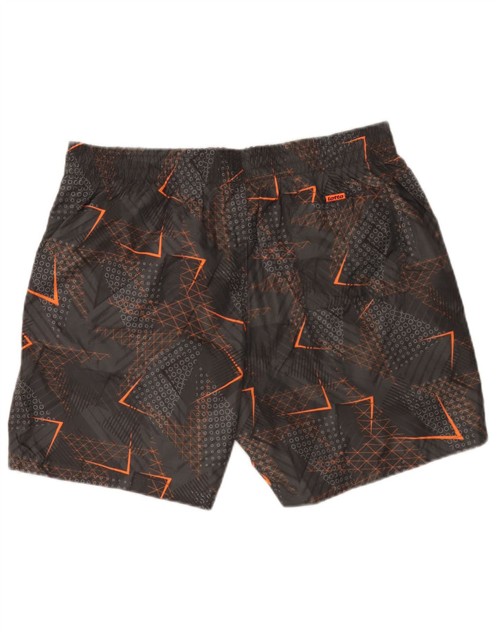 Lotto Herre badeshorts XL Grå Geometrisk Polyester