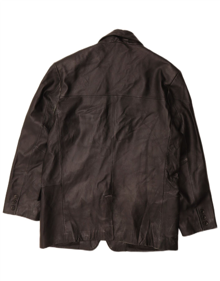 Route 66 Herre Læderjakke UK 40 Stor Sort Læder