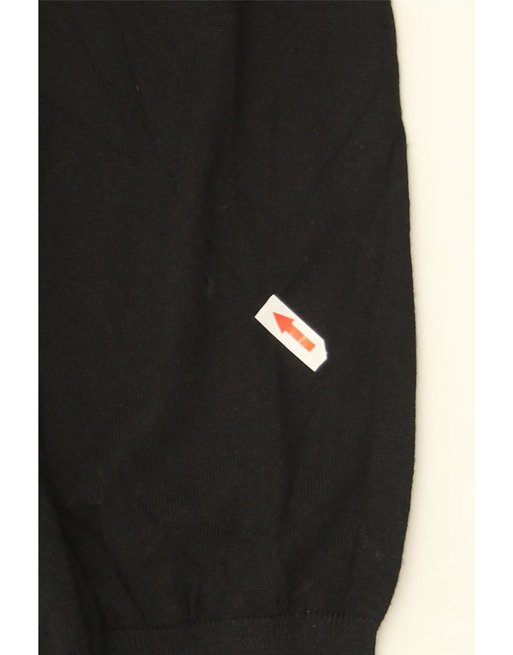 Marks & Spencer Herre V-hals sweater 2XL Sort Merinould