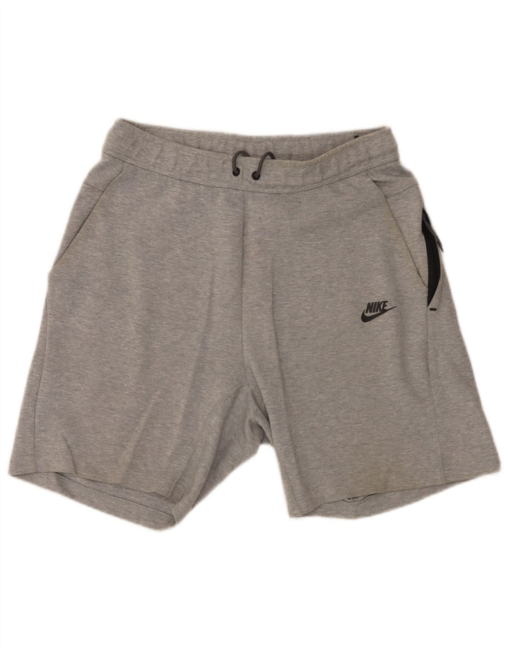 Nike Sportshorts til mænd, mellemgrå flækket bomuld