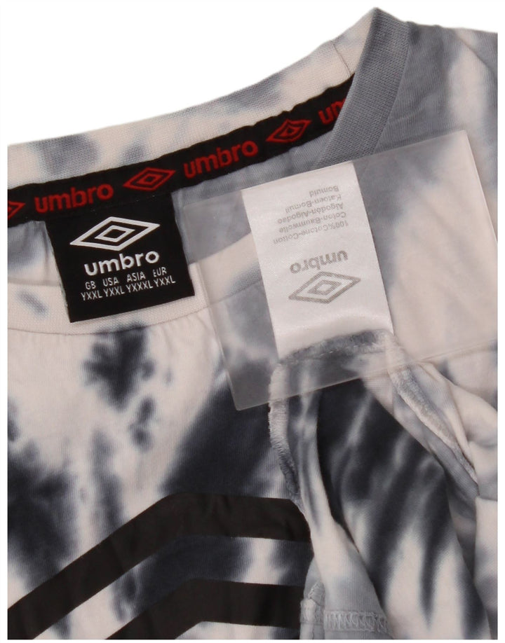 UMBRO Grafisk T-shirt-top til drenge 15-16 år 2XL Grå Tie Dye Bomuld
