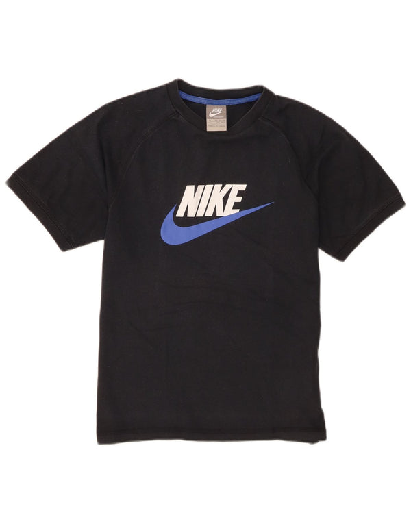 Nike drenge grafisk t-shirt top 10-11 år medium marineblå bomuld