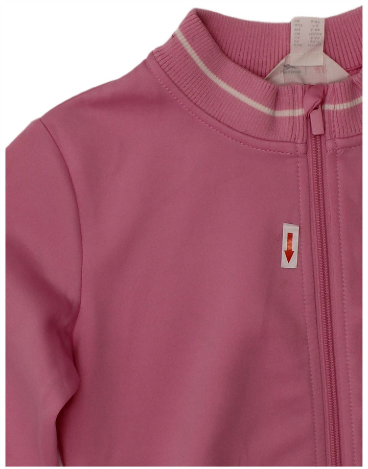 Reebok piger grafisk træningsdragt topjakke 6-7 år Pink Polyester