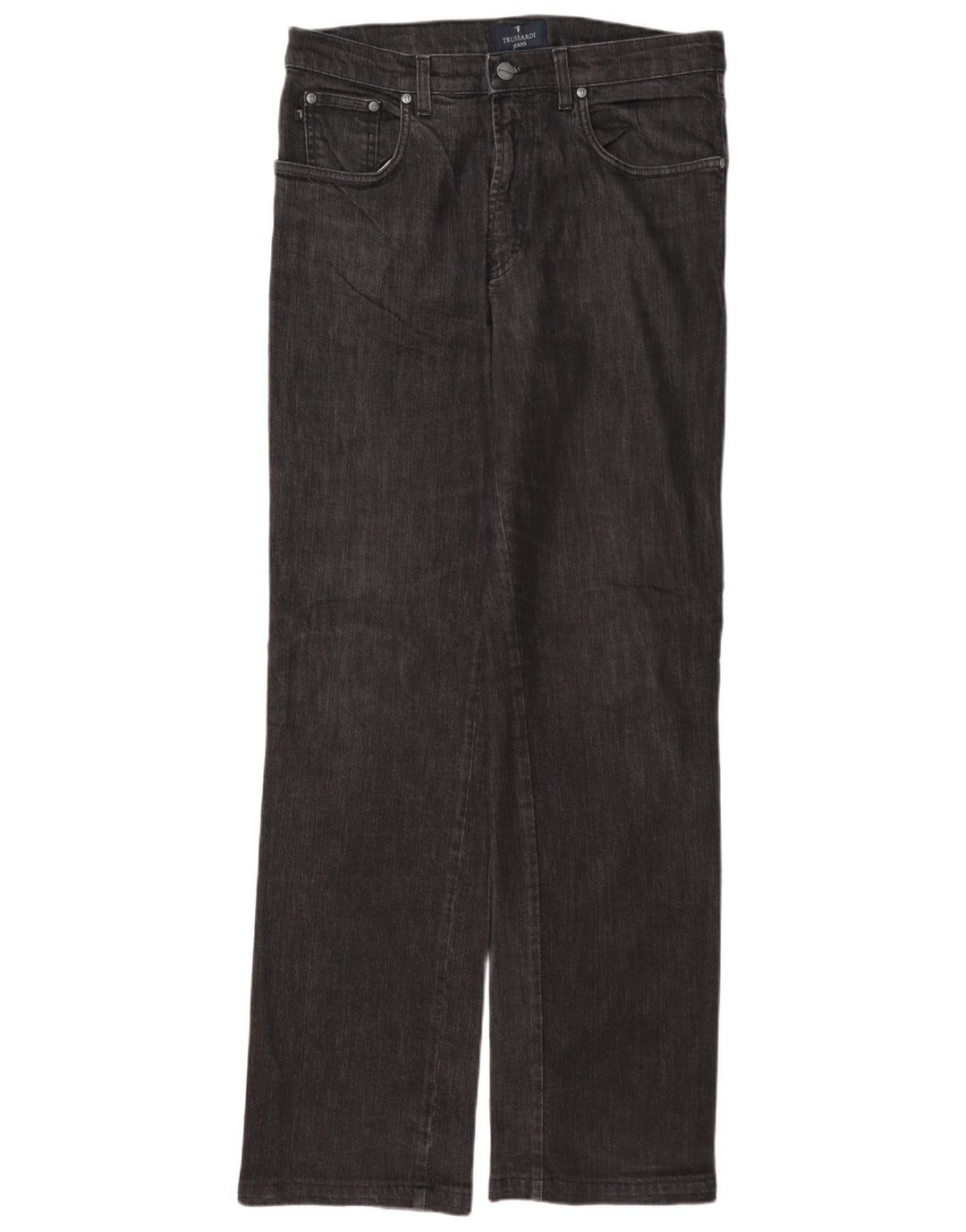 Trussardi Straight Jeans til mænd W34 L33 Grå bomuld