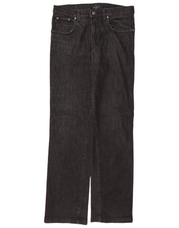 Trussardi Straight Jeans til mænd W34 L33 Grå bomuld