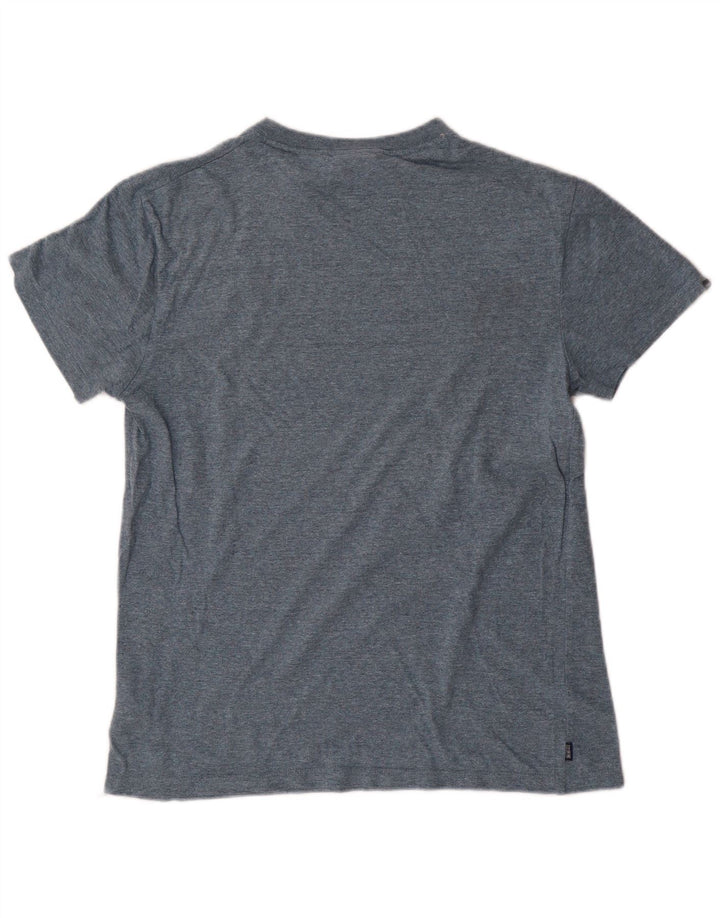 Superdry T-shirt top mellemblå bomuld