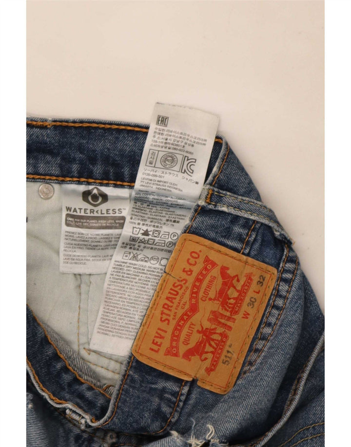 Levi's Dame 511 Slim Jeans W30 L32 Blå Bomuld