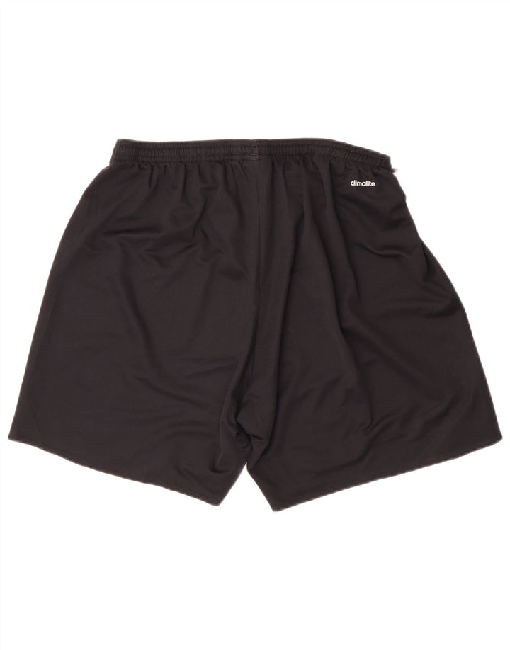 ADIDAS Womens Climalite Sport Shorts UK 14 Large Black Polyester