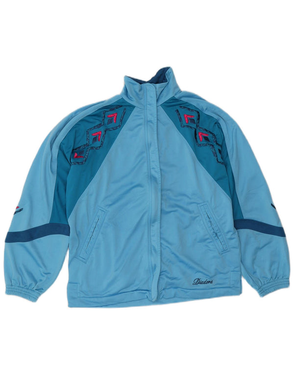 Diadora Grafisk træningsdragt topjakke til kvinder IT 40 Medium Blue Colourblock