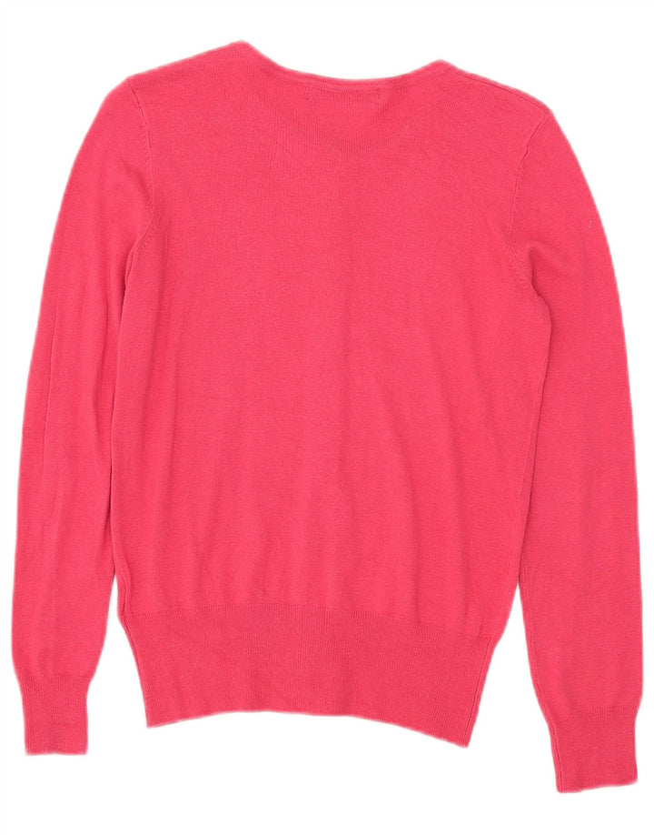 Marks & Spencer Dame Cardigan Sweater UK 8 Small Pink Viscose