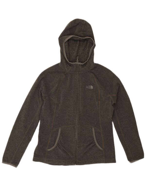 THE NORTH FACE Dame-hættetrøje med lynlås UK 16 Large Grå Polyester