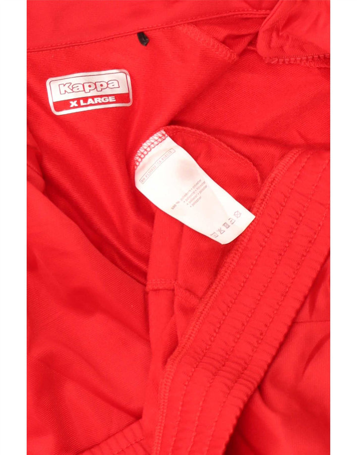 Kappa Herre grafisk træningsdragt Topjakke XL Rød Polyester