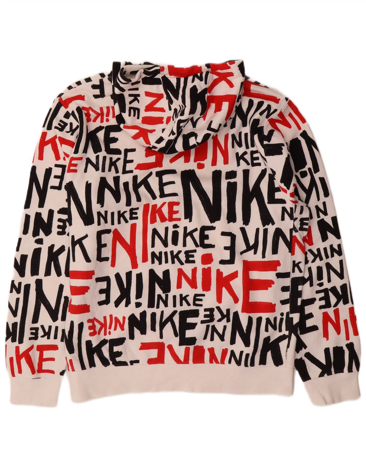 Nike grafisk hættetrøje til mænd, stor hvid bomuld