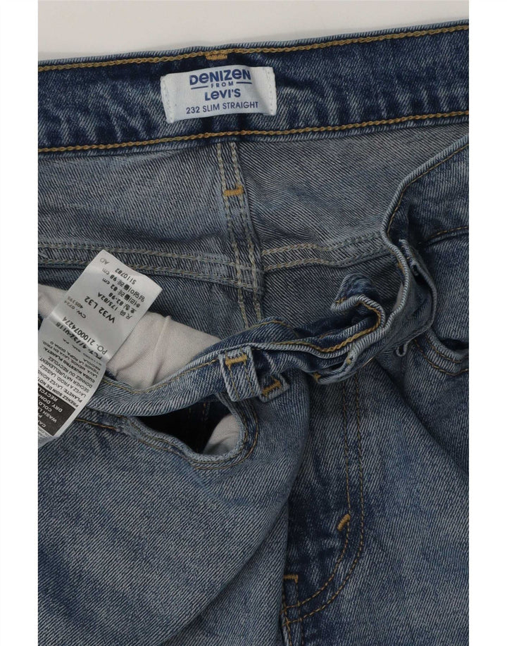 Levi's Herre Denizen Slim Straight Jeans W32 L32 Blå Bomuld