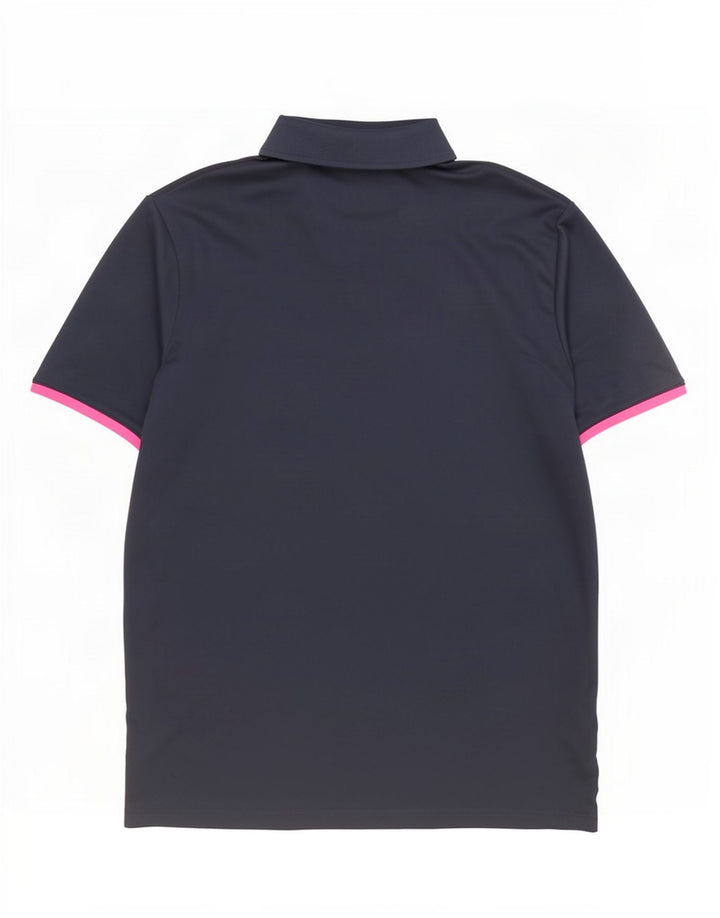 Adidas Polo Shirt til mænd XL Marineblå Colourblock Polyester