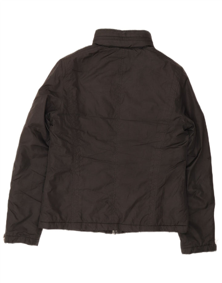 Calvin Klein Polstret jakke til kvinder UK 12 Medium Sort Polyester