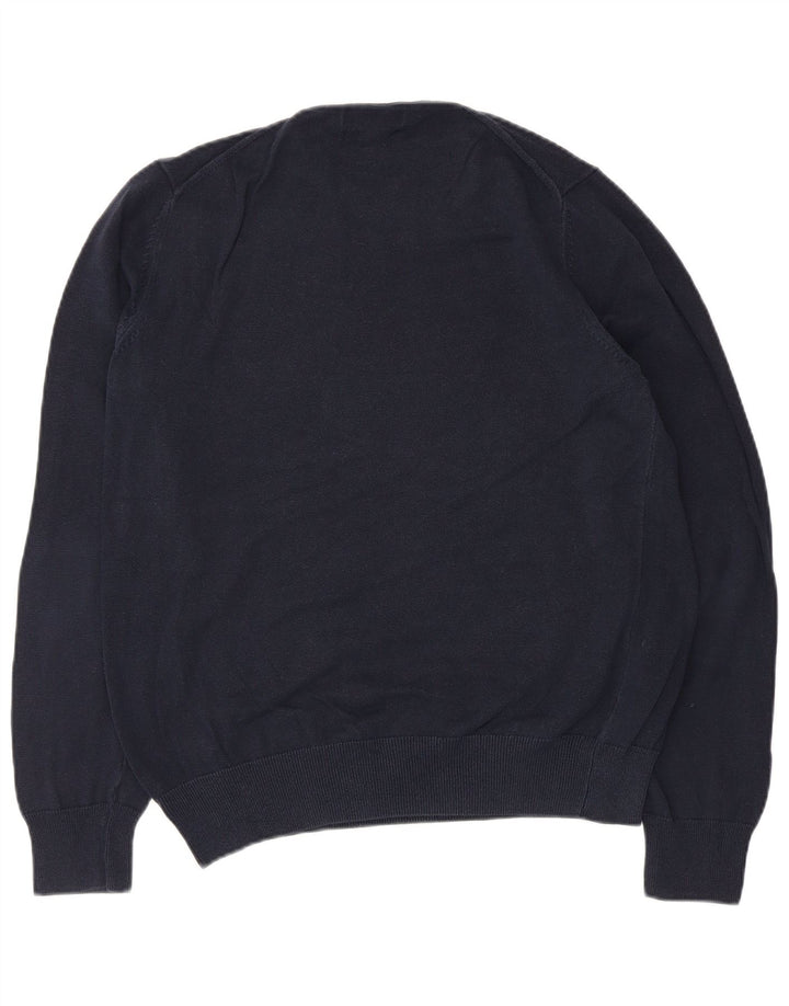 Marks & Spencer Herre sweater med rund hals, stor marineblå bomuld