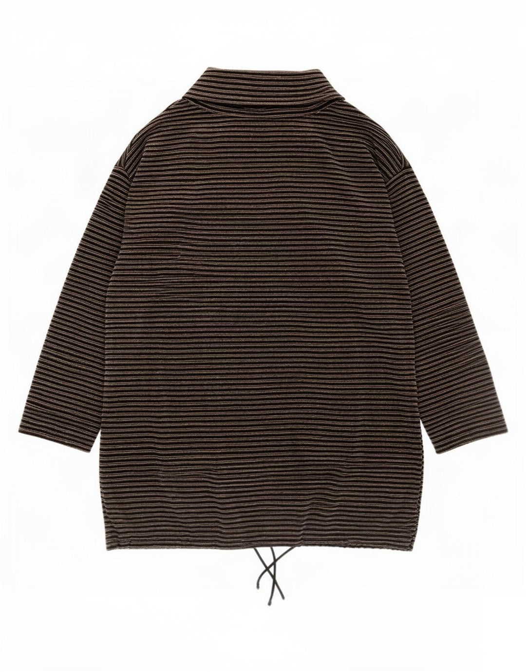 Marcel Clair Dame Top Langærmet IT 40/42 Medium Sort Nålestribe