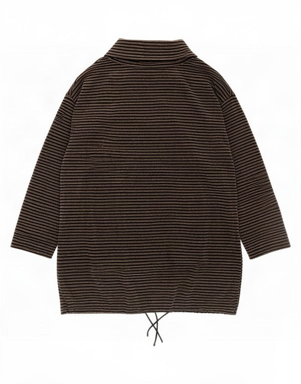 Marcel Clair Dame Top Langærmet IT 40/42 Medium Sort Nålestribe