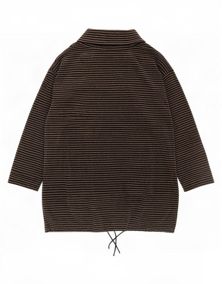 Marcel Clair Dame Top Langærmet IT 40/42 Medium Sort Nålestribe