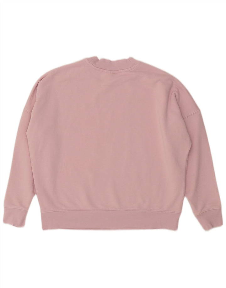 SCOTCH & SODA Dame Oversized Sweatshirt Jumper UK 10 Small Pink Bomuld
