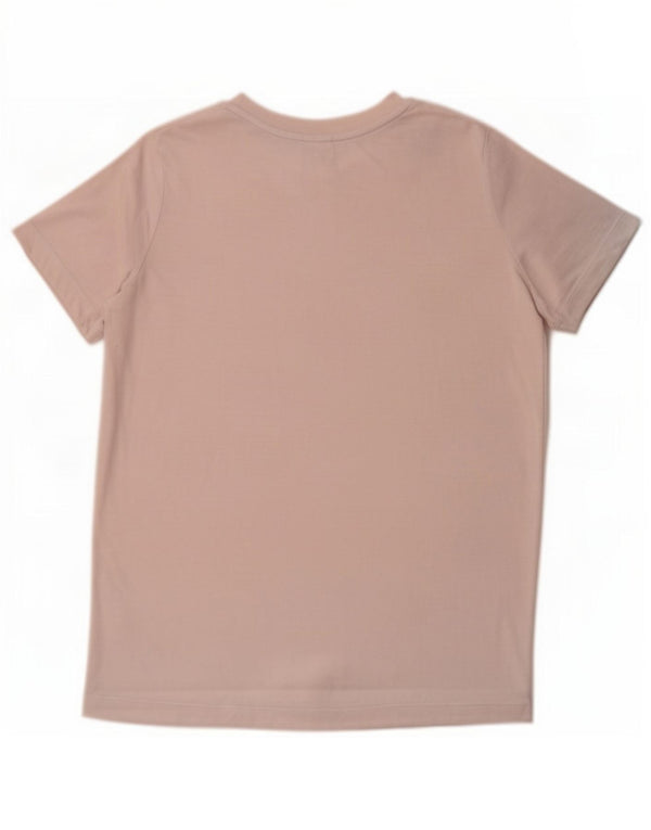 Nike kortærmet grafisk T-shirt top til kvinder UK 14 Medium Pink