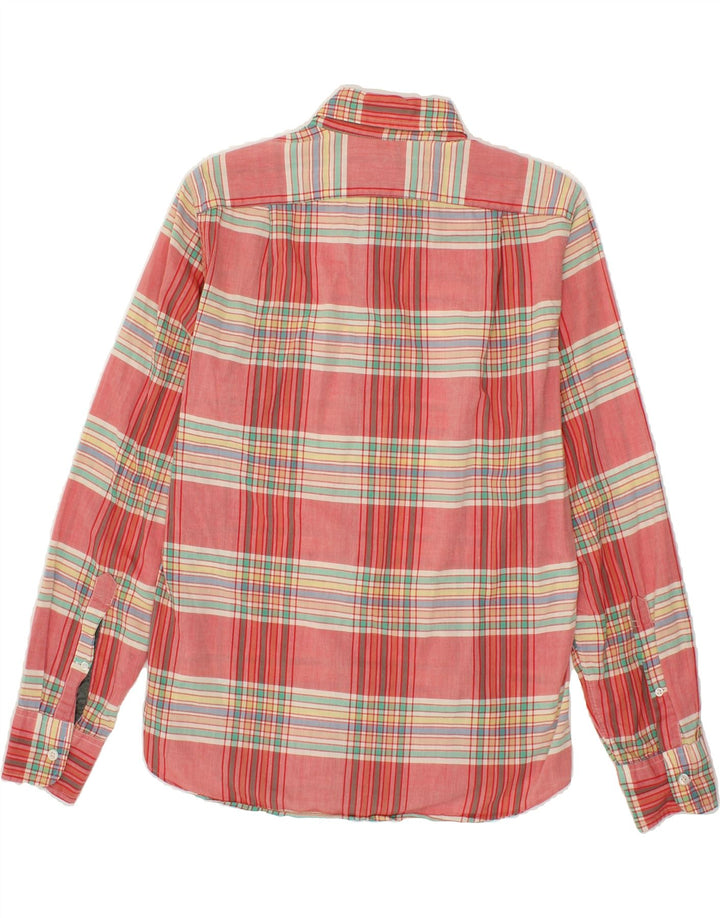 J. CREW Mens Slim Shirt Small Red Check Vintage J. Crew and Second-Hand J. Crew from Messina Hembry 