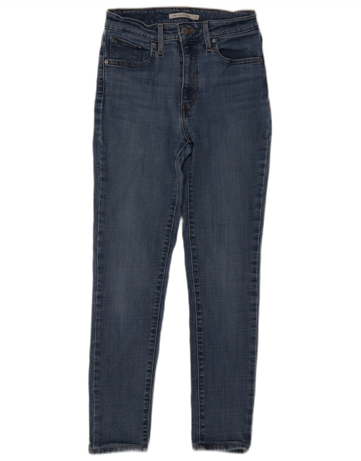 LEVI'S Dame 721 Skinny Jeans med høj talje W27 L27 Blå Bomuld