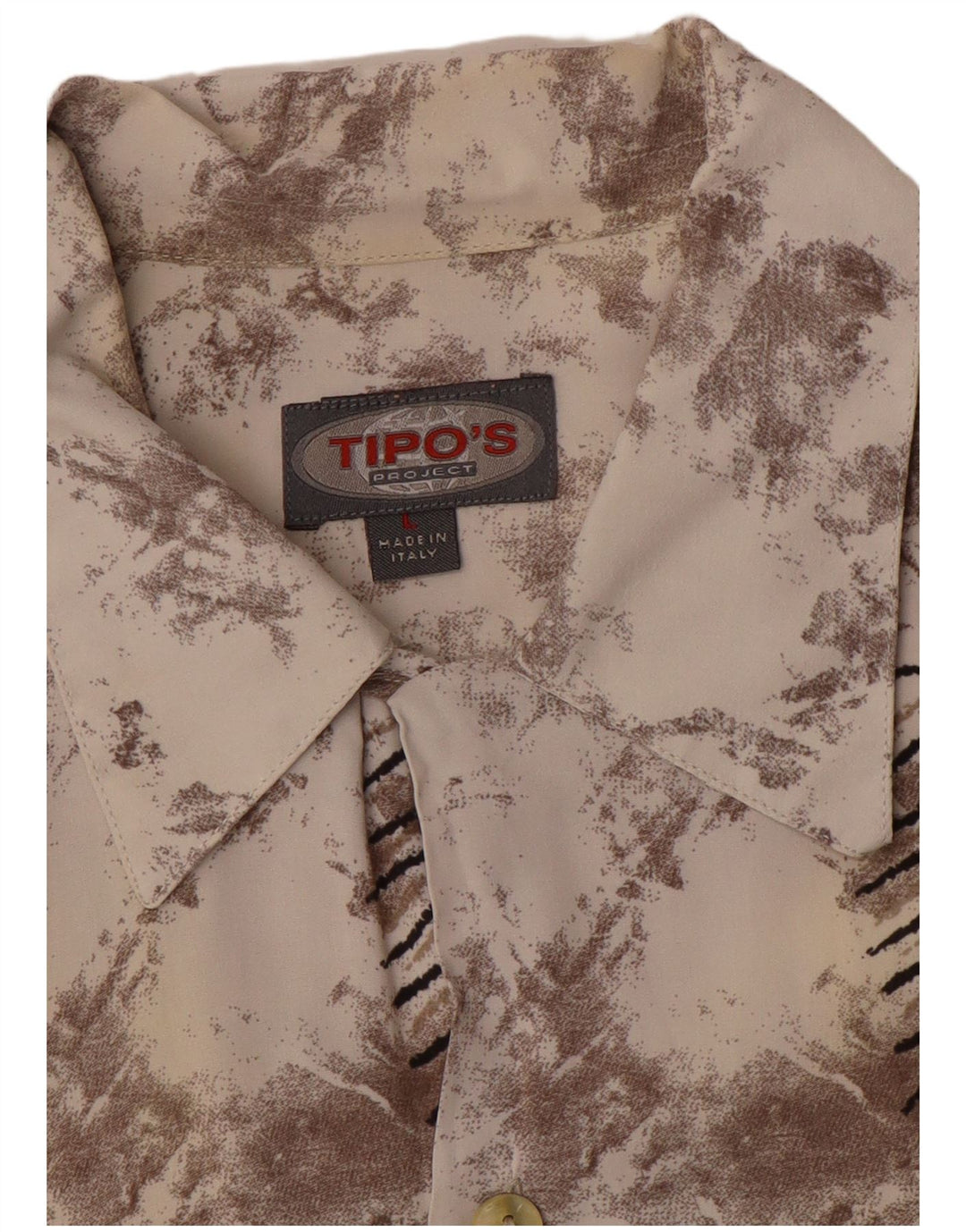 Tipo' S Herre abstrakt mønster kortærmet skjorte stor flerfarvet