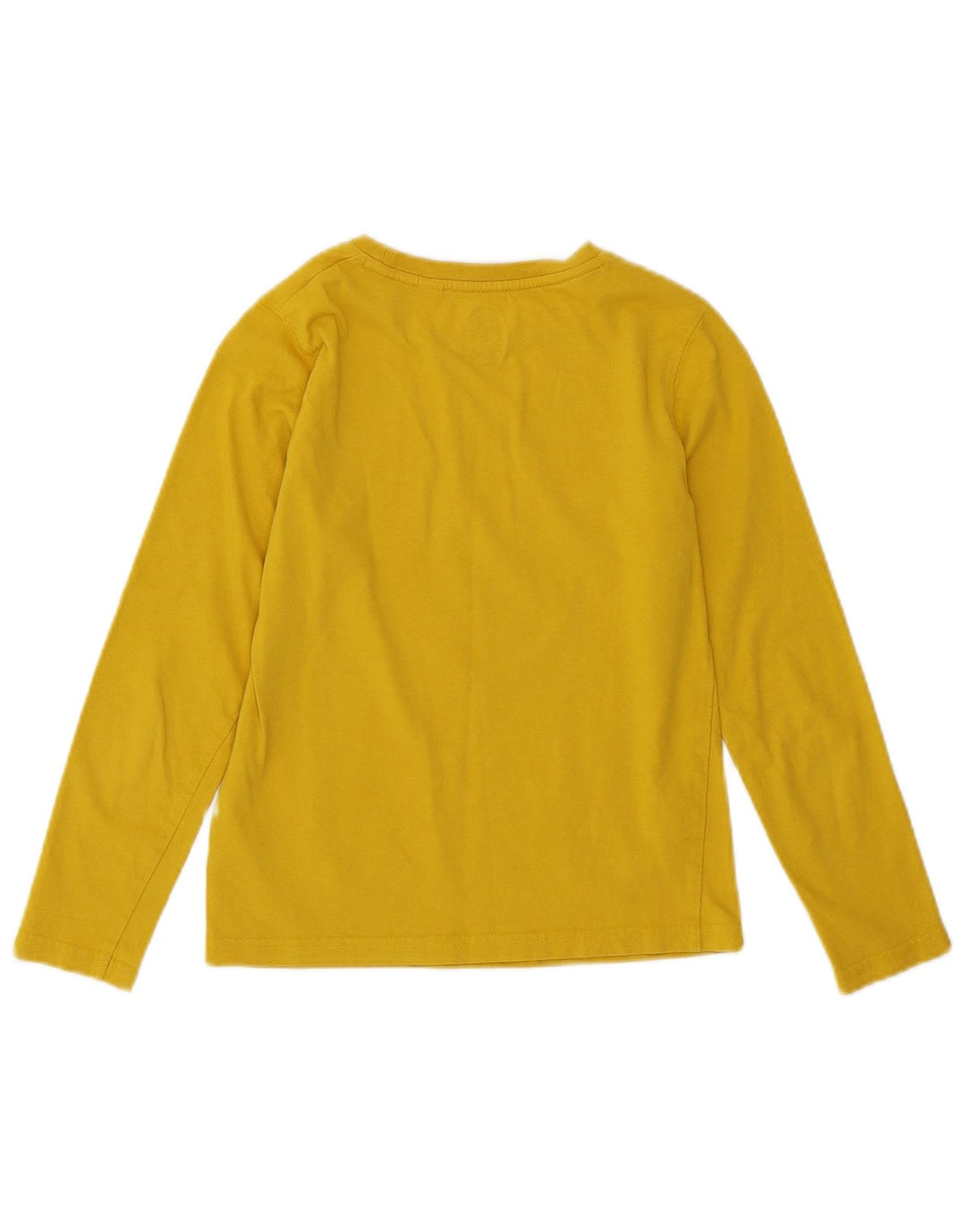 TIMBERLAND Boys Graphic Top Long Sleeve 6-7 Years Yellow Cotton