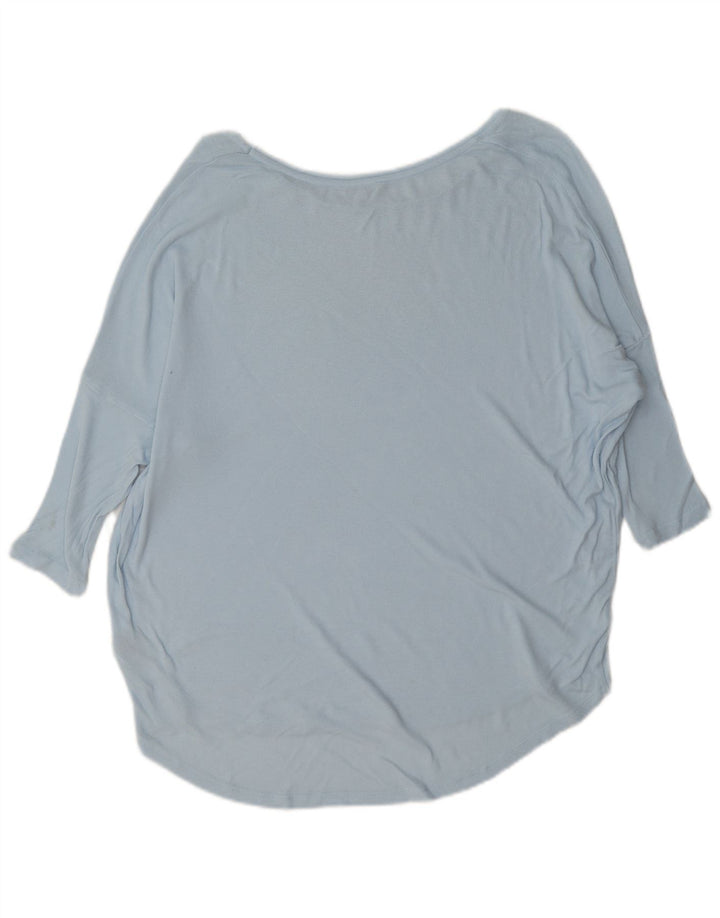 Phase Eight Womens Oversized Top 3/4 ærme UK 8 Small Blue Viscose