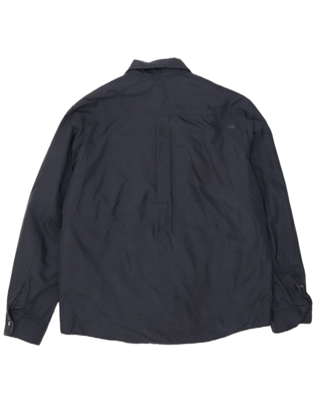 Zara Herre Windbreaker Jacket UK 42 XL Navy Blue Polyester
