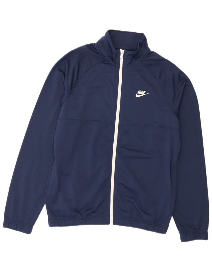 Nike træningsdragt til mænd, topjakke, medium marineblå polyester