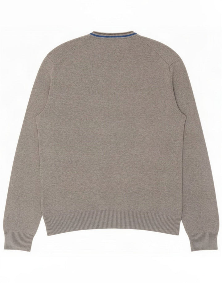 Penguin Herre sweater med rund hals mellemgrå