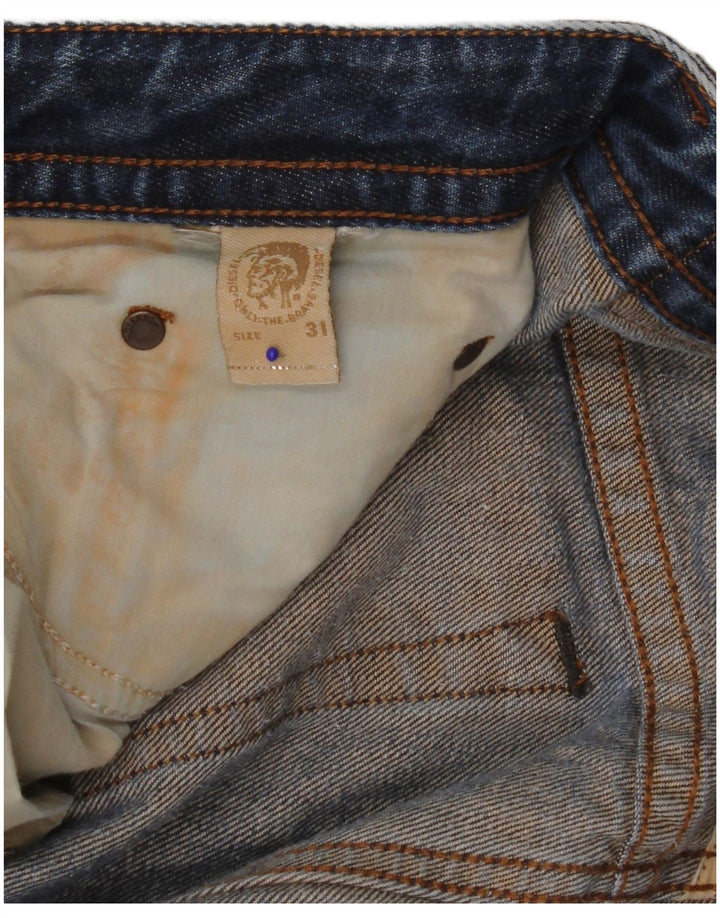 Diesel Herre Thavar Distressed Straight Jeans W31 L27 Blå
