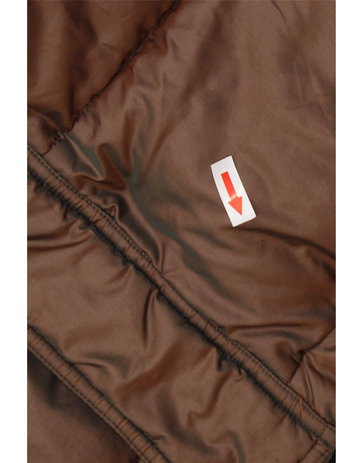 Sergio Tacchini Herre hættepolstret jakke UK 38 medium brun polyamid