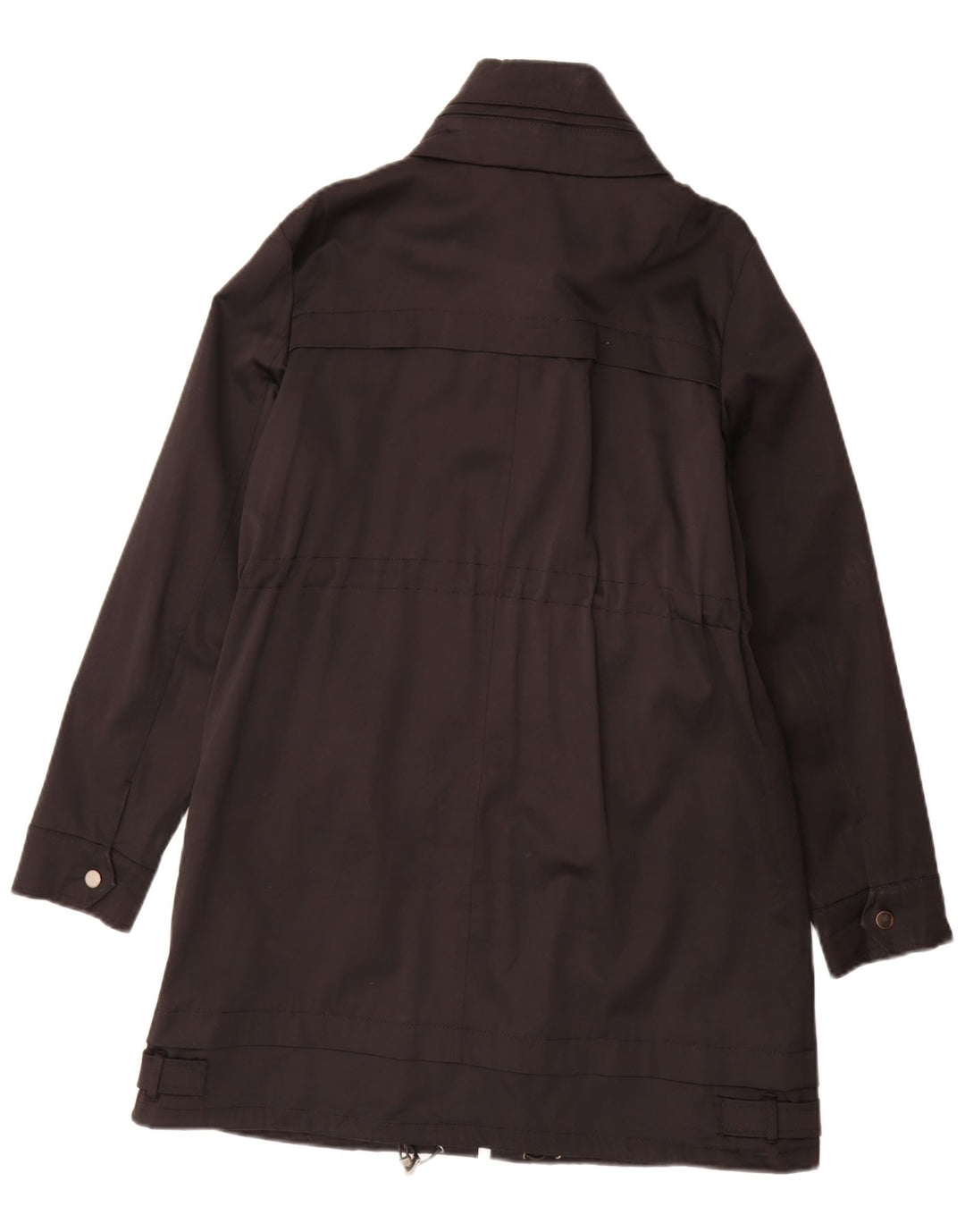 Zara Dame Hooded Parka Jacket UK 14 Medium Black