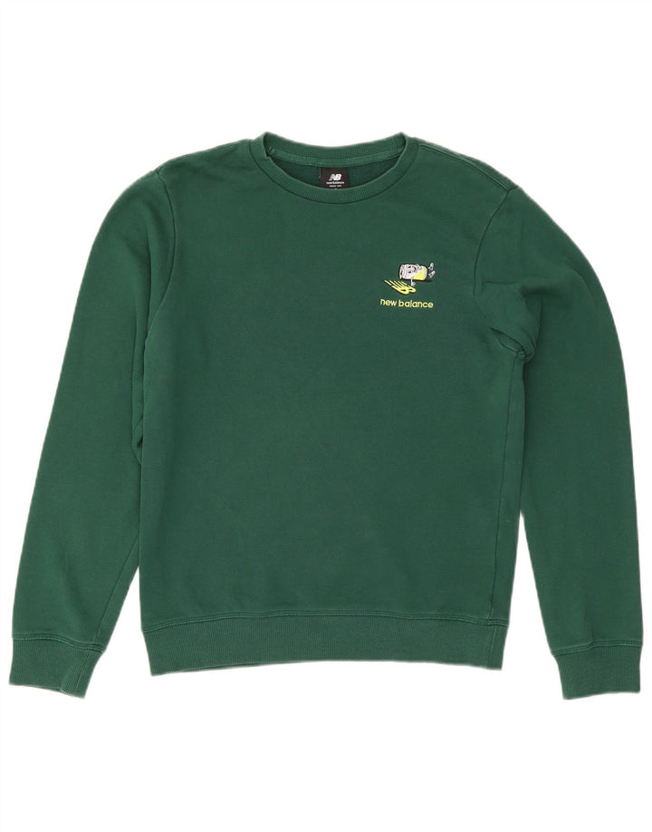 New Balance Herre Sweatshirt Jumper lille grøn bomuld
