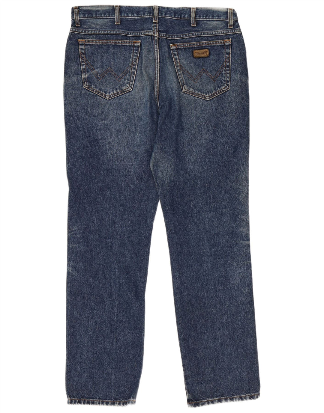 Wrangler Herre Texas Straight Jeans W38 L34 Blå Bomuld