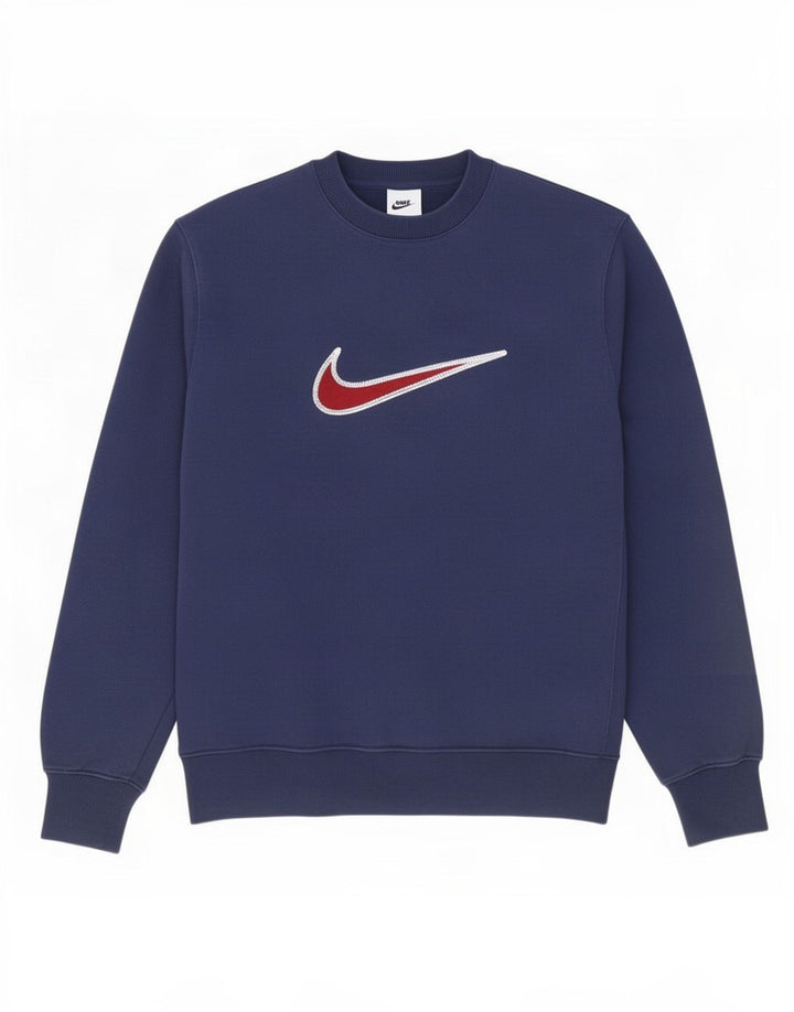 Nike grafisk sweatshirt til mænd, lille marineblå bomuld