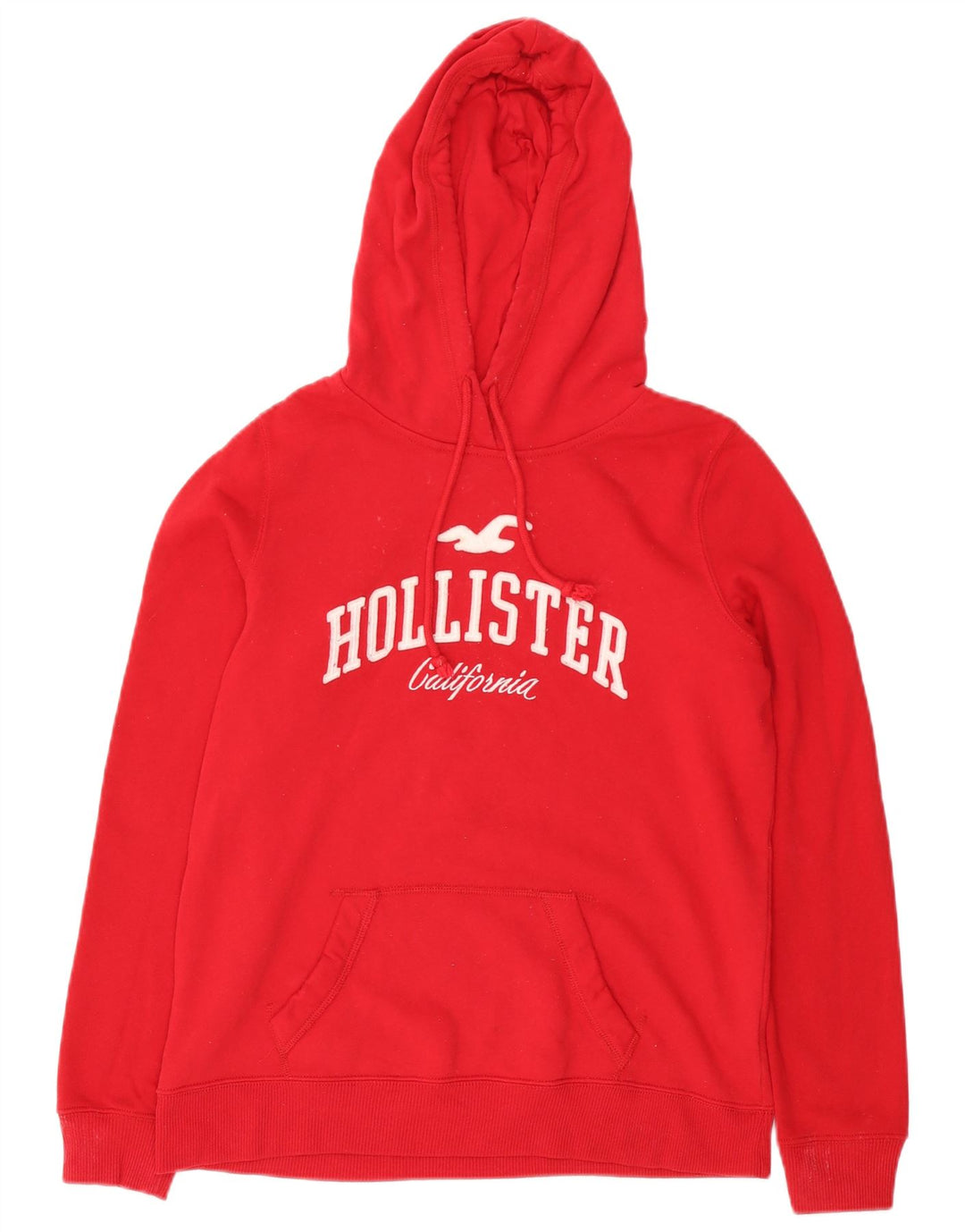 Hollister Grafisk hættetrøje til mænd Medium rød bomuld