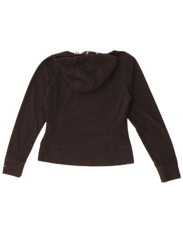 The North Face Fleecetrøje til kvinder med hætte og lynlås, UK 6 XS sort polyester